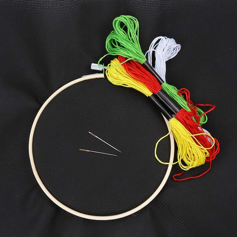 Caydo كاي دو 2 قطع 14 عد كلاسيك ريزيرف أيدا قماش التطريز، 25 × 18 بوصة حجم كبير، أسود - Image 5